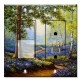 Printed 2 Gang Decora Switch - Outlet Combo with matching Wall Plate - Spring Time in the Forest