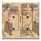 Printed 2 Gang Decora Duplex Receptacle Outlet with matching Wall Plate - Egypt