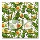 Printed Decora 2 Gang Rocker Style Switch with matching Wall Plate - Avocados