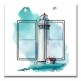 Printed Decora 2 Gang Rocker Style Switch with matching Wall Plate - Watercolor Lighthouse