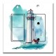 Printed 2 Gang Decora Switch - Outlet Combo with matching Wall Plate - Watercolor Lighthouse