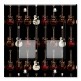 Printed Decora 2 Gang Rocker Style Switch with matching Wall Plate - Electric Guitars