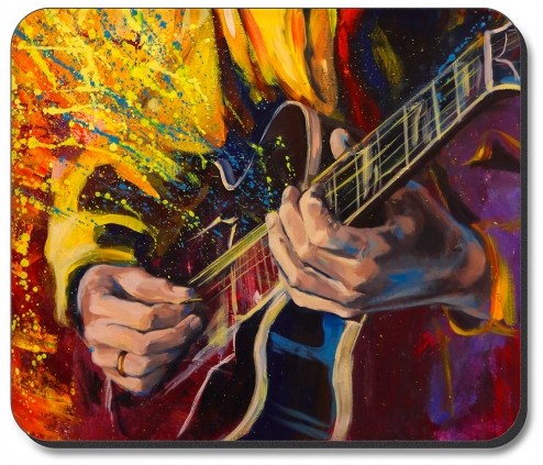 Jazz Guitarist Painting - #2637