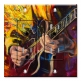 Printed 2 Gang Decora Duplex Receptacle Outlet with matching Wall Plate - Jazz Guitarist Painting