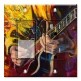 Printed 2 Gang Decora Switch - Outlet Combo with matching Wall Plate - Jazz Guitarist Painting