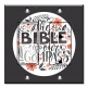 Printed 2 Gang Decora Switch - Outlet Combo with matching Wall Plate - Bible is our Compass