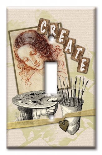 Art Plates - Decorative OVERSIZED Wall Plates & Outlet Covers - Create