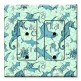 Printed 2 Gang Decora Duplex Receptacle Outlet with matching Wall Plate - Deep Sea Animals