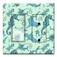 Printed 2 Gang Decora Switch - Outlet Combo with matching Wall Plate - Deep Sea Animals