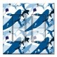 Printed Decora 2 Gang Rocker Style Switch with matching Wall Plate - Seamless Sharks