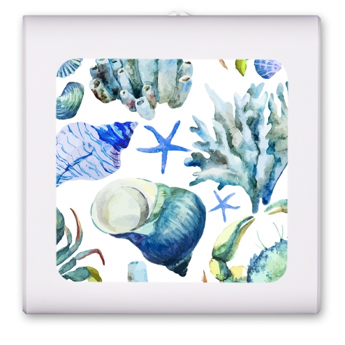 Watercolor Coral Reef - #2696