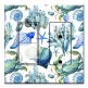 Printed 2 Gang Decora Switch - Outlet Combo with matching Wall Plate - Watercolor Coral Reef