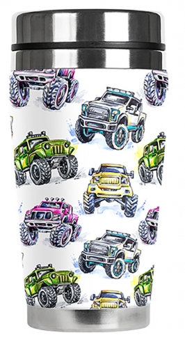 Monster Trucks Watercolor - #2702