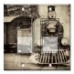 Printed Decora 2 Gang Rocker Style Switch with matching Wall Plate - Vintage Train