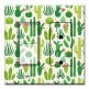 Printed 2 Gang Decora Switch - Outlet Combo with matching Wall Plate - Cactus