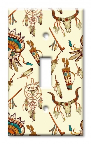 Art Plates - Decorative OVERSIZED Switch Plate - Outlet Cover - Seamless Western