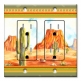 Printed 2 Gang Decora Duplex Receptacle Outlet with matching Wall Plate - Desert Landscape