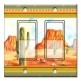 Printed Decora 2 Gang Rocker Style Switch with matching Wall Plate - Desert Landscape