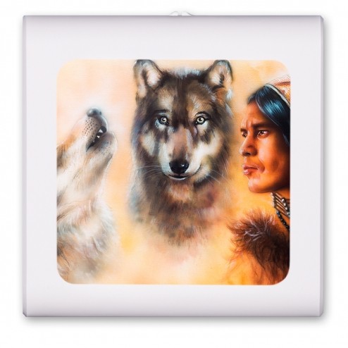 Wolves and Indian Chief - #2725