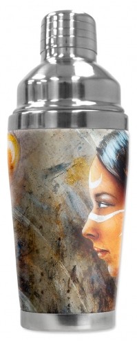 Indian Woman and Eagle - #2728