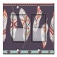 Printed Decora 2 Gang Rocker Style Switch with matching Wall Plate - Native American Feathers