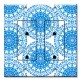 Printed 2 Gang Decora Duplex Receptacle Outlet with matching Wall Plate - Blue Ceramic Tile