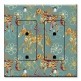 Printed 2 Gang Decora Duplex Receptacle Outlet with matching Wall Plate - Paisley Horses