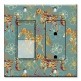 Printed 2 Gang Decora Switch - Outlet Combo with matching Wall Plate - Paisley Horses
