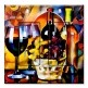 Printed 2 Gang Decora Duplex Receptacle Outlet with matching Wall Plate - Colorful Wine Basket