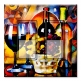 Printed Decora 2 Gang Rocker Style Switch with matching Wall Plate - Colorful Wine Basket
