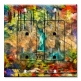 Printed 2 Gang Decora Duplex Receptacle Outlet with matching Wall Plate - Statue of Liberty Abstract