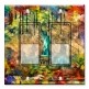 Printed Decora 2 Gang Rocker Style Switch with matching Wall Plate - Statue of Liberty Abstract