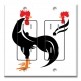 Printed 2 Gang Decora Duplex Receptacle Outlet with matching Wall Plate - Year of the Rooster