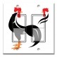 Printed Decora 2 Gang Rocker Style Switch with matching Wall Plate - Year of the Rooster