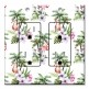 Printed 2 Gang Decora Duplex Receptacle Outlet with matching Wall Plate - Flamingo and Palm Trees