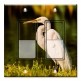 Printed Decora 2 Gang Rocker Style Switch with matching Wall Plate - Stork