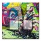 Printed Decora 2 Gang Rocker Style Switch with matching Wall Plate - Brick Graffiti