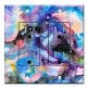Printed 2 Gang Decora Duplex Receptacle Outlet with matching Wall Plate - Abstract Watercolor