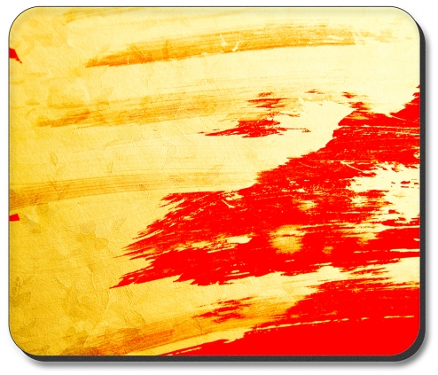 Yellow and Red Brush Strokes - #2770