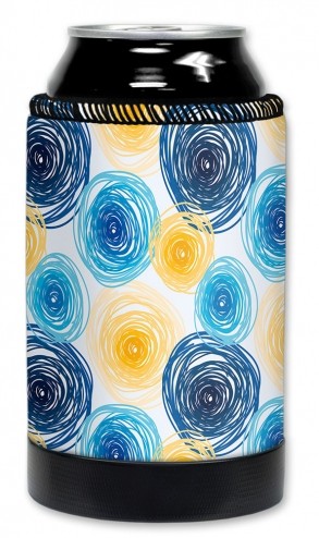 Blue & Yellow Spirals - #2773