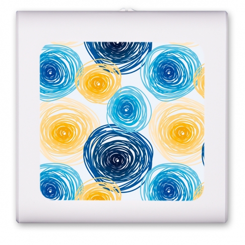 Blue and Yellow Spirals - #2773