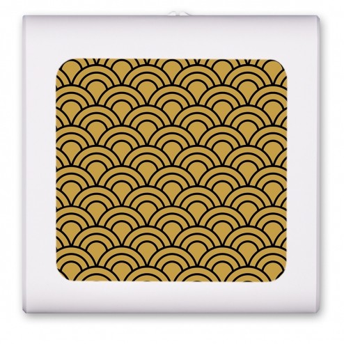 Black and Gold Half Circles - #2778