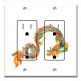 Printed 2 Gang Decora Duplex Receptacle Outlet with matching Wall Plate - Year of the Dragon