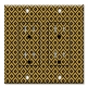 Printed 2 Gang Decora Duplex Receptacle Outlet with matching Wall Plate - Black and Gold Triangles