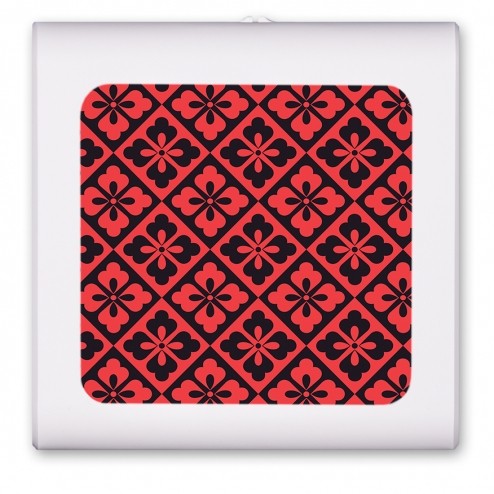 Red and Black Triangular Flowers - #2787