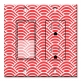 Printed 2 Gang Decora Switch - Outlet Combo with matching Wall Plate - Red and White Waves