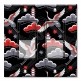 Printed Decora 2 Gang Rocker Style Switch with matching Wall Plate - Red, Black and Gray Cranes