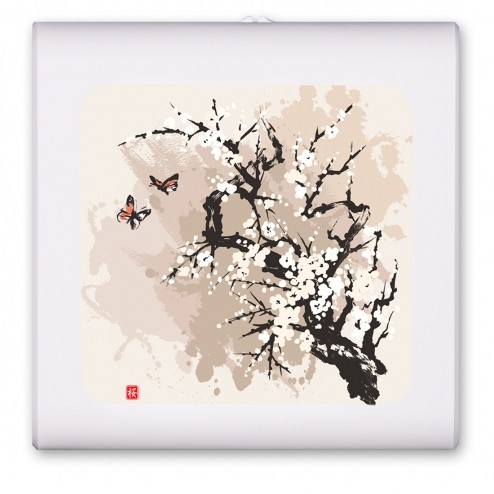 Cherry Blossoms and Butterflies - #2798