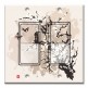 Printed Decora 2 Gang Rocker Style Switch with matching Wall Plate - Cherry Blossoms and Butterflies