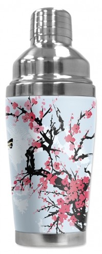 Pink Cherry Blossoms and Butterflies - #2801